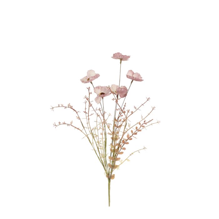Tørret blomsterbuket lyserød