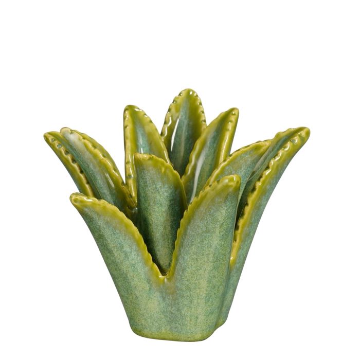 Lysestage formet som en Aloe Vera plante.