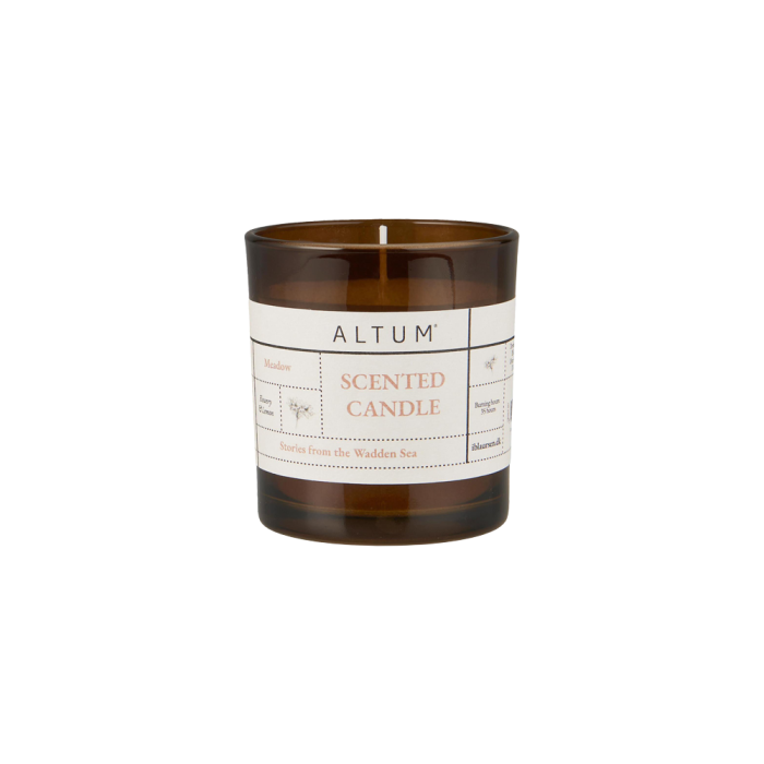 Ib Laursen ALTUM Meadow duftlys i brunt glas