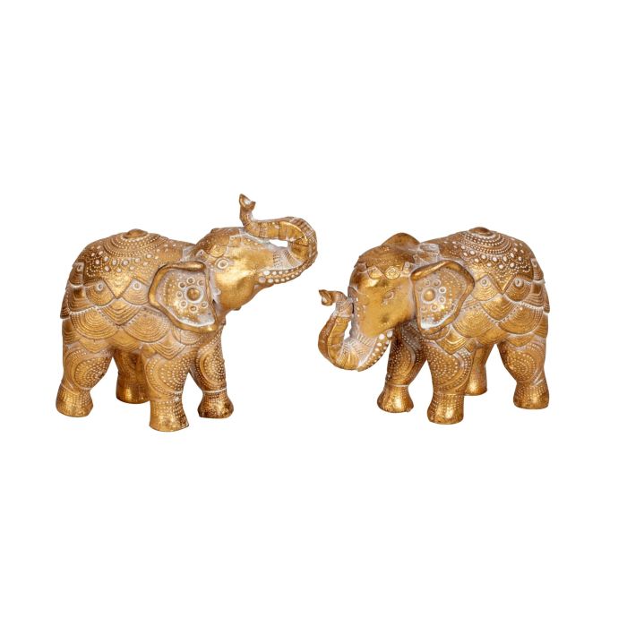 Guldfarvet elefant