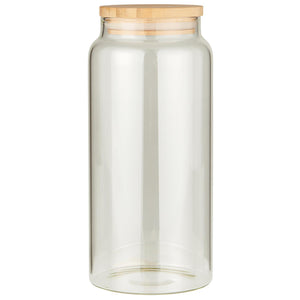 Opbevaringsglas med bambuslåg 1300 ml fra Ib Laursen