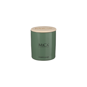 Mica Decorations duftlys eccentric jungle i grønt glas