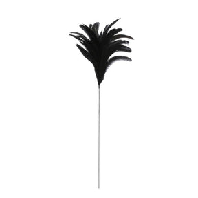 Fjer sort 80 cm lang