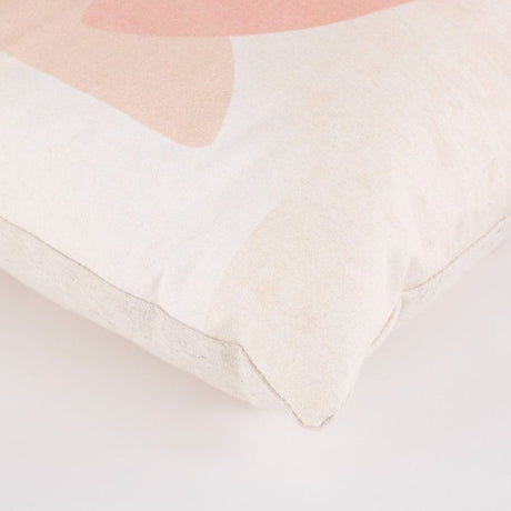 Menton pude lyserød med mønster 45 cm x 45 cm