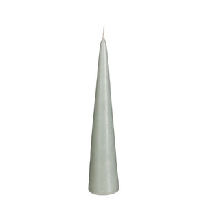 Kegleformet lys 25 cm højt lysegrønt
