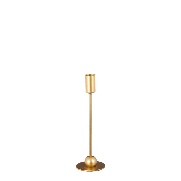 Gusto lysestage 22 cm høj sort