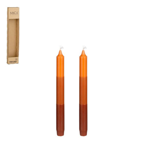 Trefarvede lys 2-pak orange