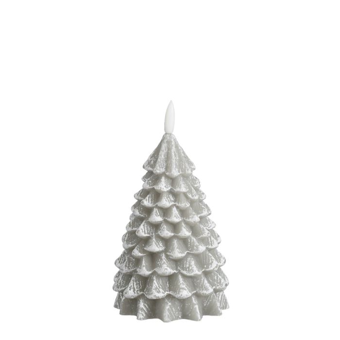 LED-lys Juletræ med sne 17 cm højt
