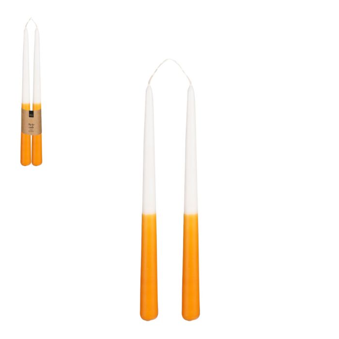 To-farvede lys orange/hvide 2-pak
