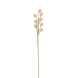Ljusrosa virkad blomsterstjälk i polyester till vår- och sommardekorationer