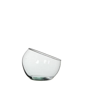 Glasbowle med skrå kant 16 cm i dia