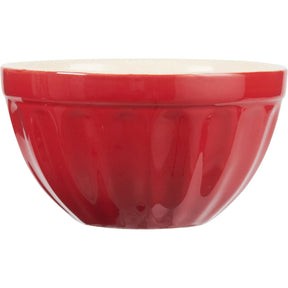 Müsliskål från Ib Laursen i färgen strawberry röd mynta med blank glasyr och cafélattefärgad insida