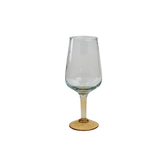 Speedtsberg ølglas med gul fod