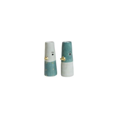 Vase and 10 cm aquafarvet 