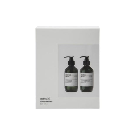 Meraki Anti-Odour gaveæske med håndsæbe og håndlotion.
