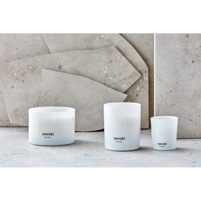 Meraki Duftlys Fresh Linen 2 pk