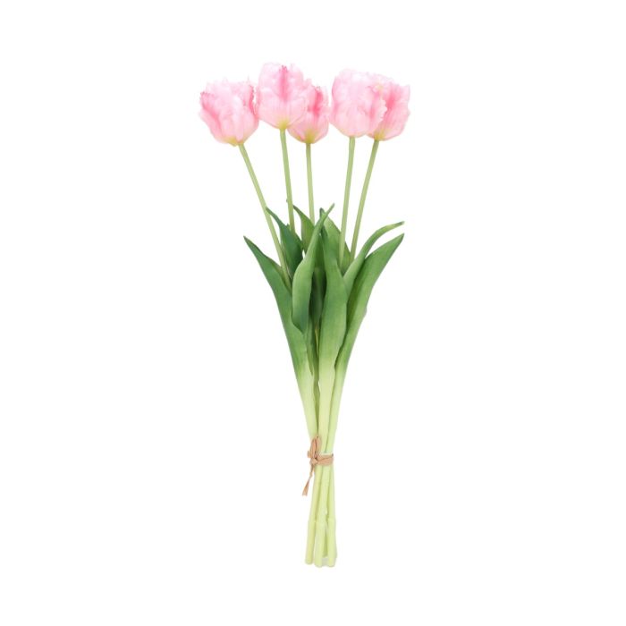 Buket med tulipaner lyserøde 46 cm høje