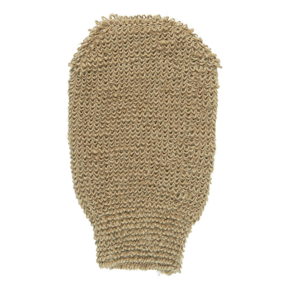 ALTUM badhandske från Ib Laursen i naturfärgad jute med grov struktur för kroppstvätt och exfoliering.