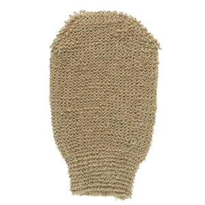 ALTUM badhandske från Ib Laursen i naturfärgad jute med grov struktur för kroppstvätt och exfoliering.