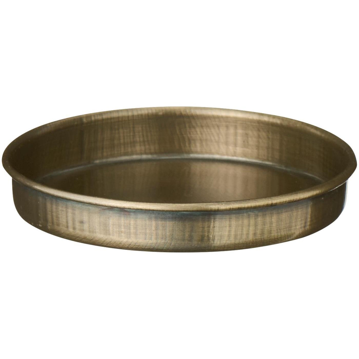 Lysbakke med kant guld 8 cm i dia fra Ib Laursen