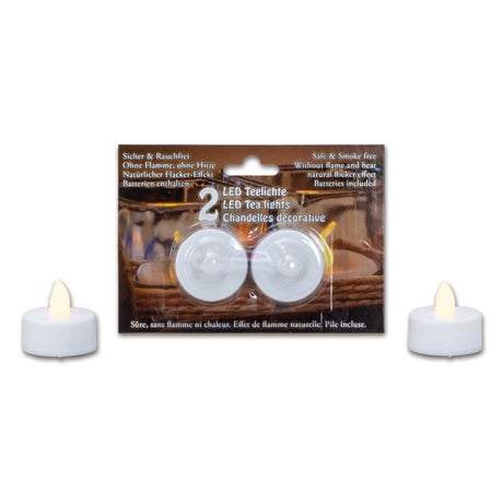 LED-fyrfadslys 2-pak