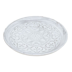Dekorationsfad antikhvid 35 cm i dia