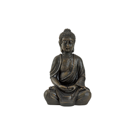 Buddha 31 cm høj brun