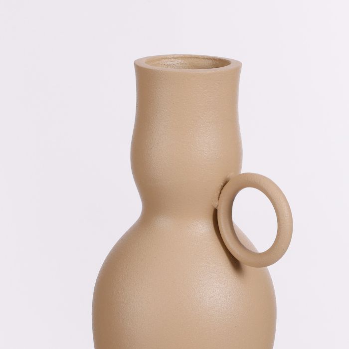 Samosa vase 24 cm høj beige