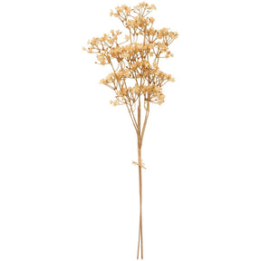 Konstgjord blomsterstjälk från Ib Laursen med små krämfärgade blommor i färgen butter cream på fina förgrenade stjälkar.