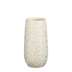 Off-white Arthur vase fra Mica Decorations, 35 cm høj keramisk vase i organisk design.
